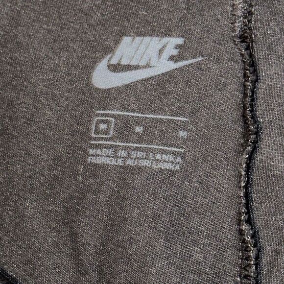 New Nike Blue Black Floral Logo Ringer T-shirt & Pull-on Legging Set Ladies S/M - Picture 9 of 14